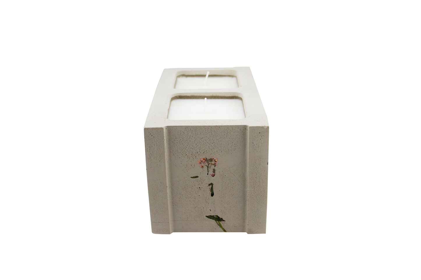 Flora Cinderblock Candle