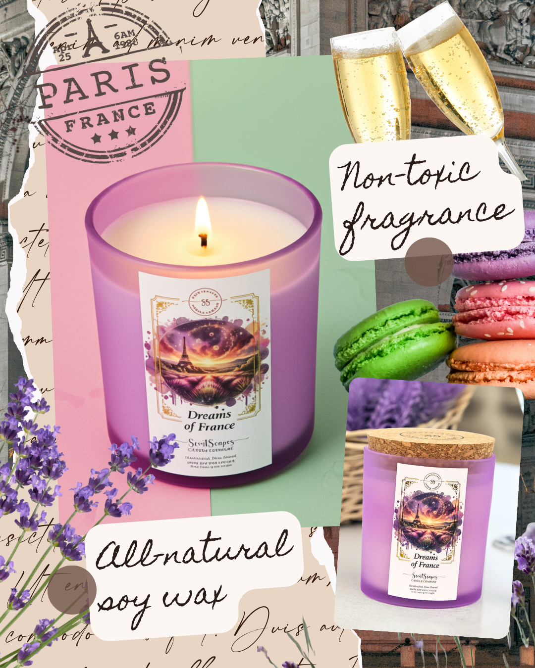 Dreams of France | Scented Soy Wax Candle
