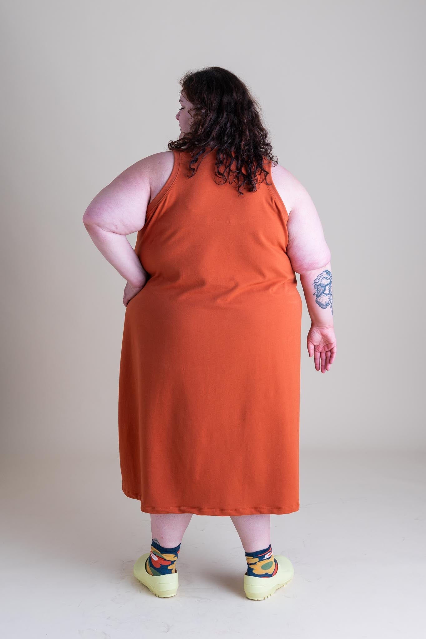 Serena Dress in Persimmon