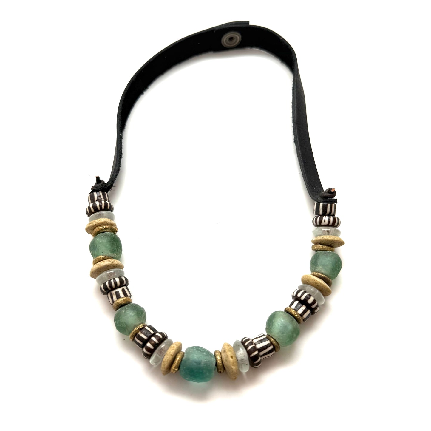 1 Strand Necklace - Painted Bone