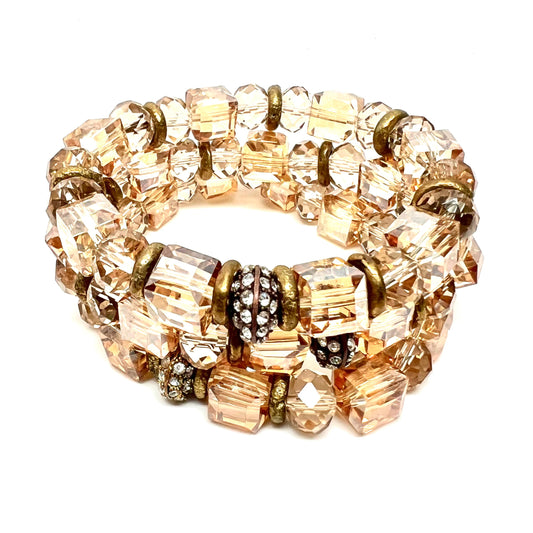 Crystal Bracelet Caramel