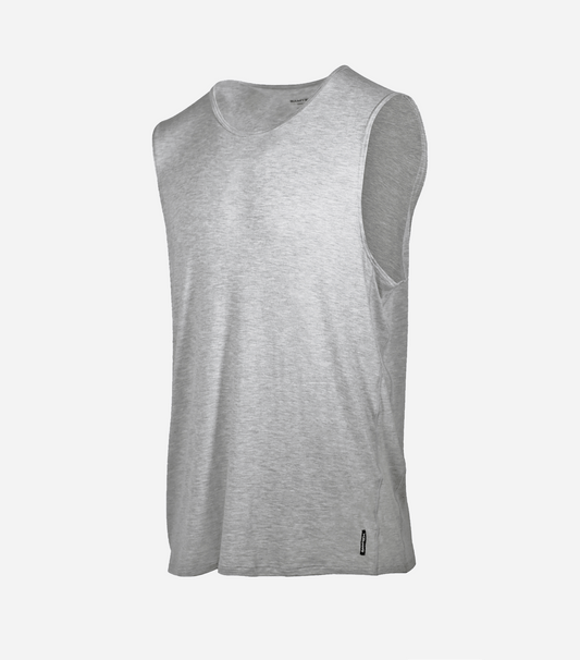 Bamboo Aerotech Tank - Heather Grey