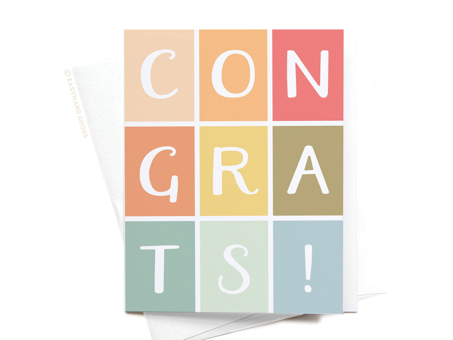 Congrats Colorblocks Greeting Card