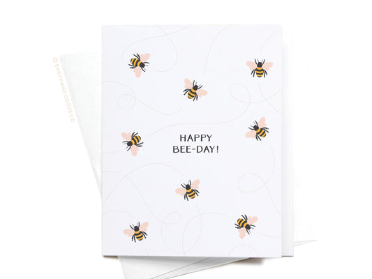 Happy Bee-day Greeting Card