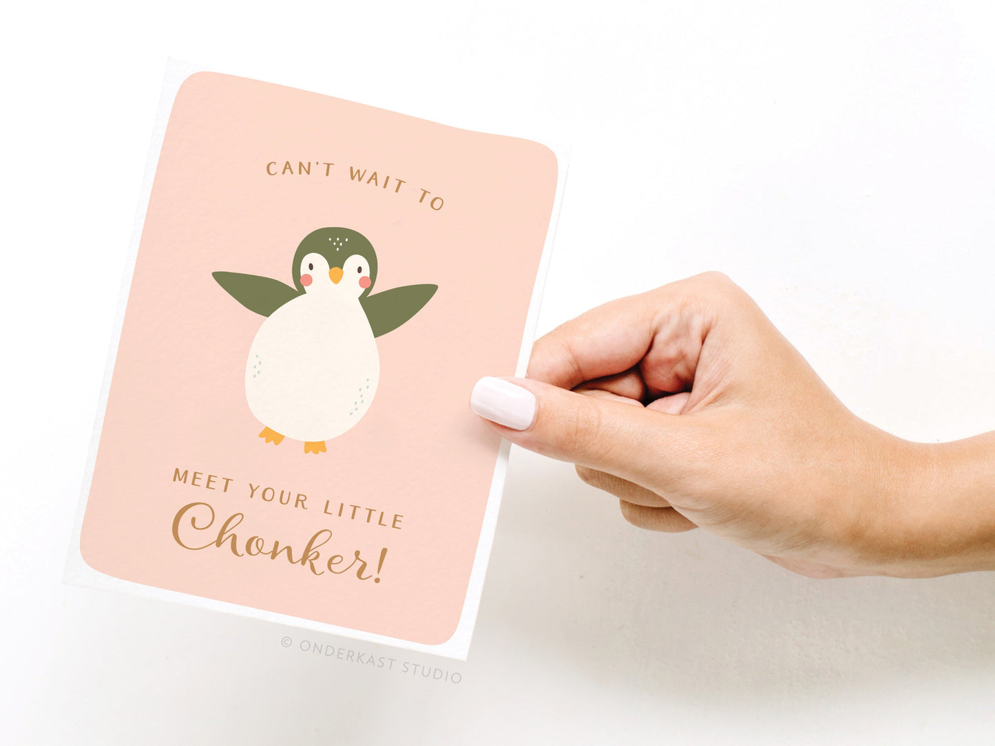 Can’t Wait to Meet Your Little Chonker Greeting Card – FINAL STOCK