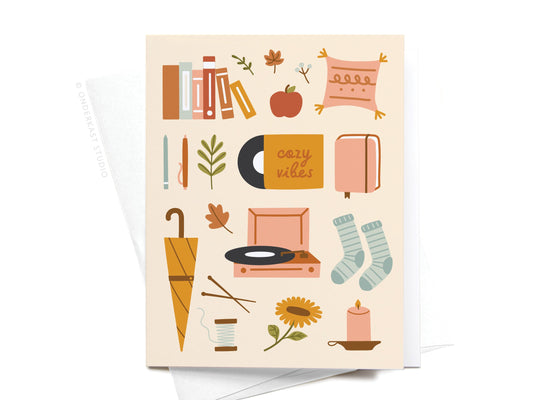 Cozy Vibes Greeting Card