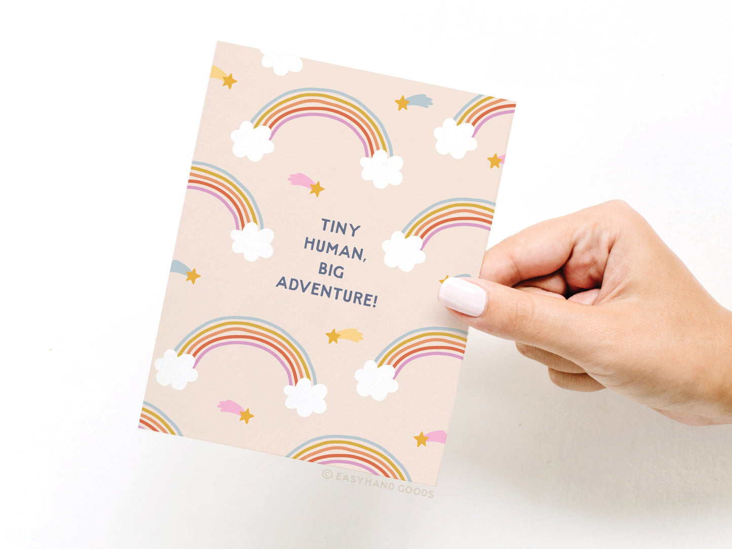 Tiny Human Big Adventure Greeting Card