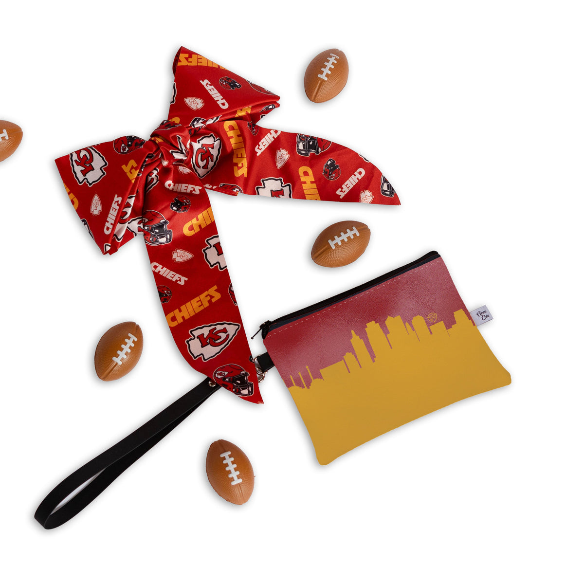 Football Stadium Skyline Game Day Wristlet