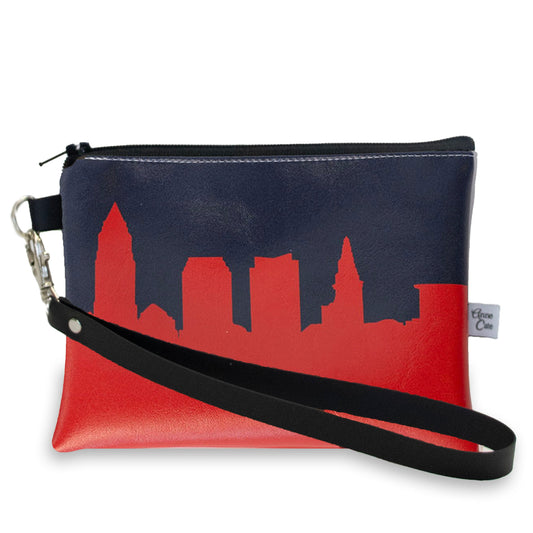 Baseball Ballpark Skyline Game Day Wristlet