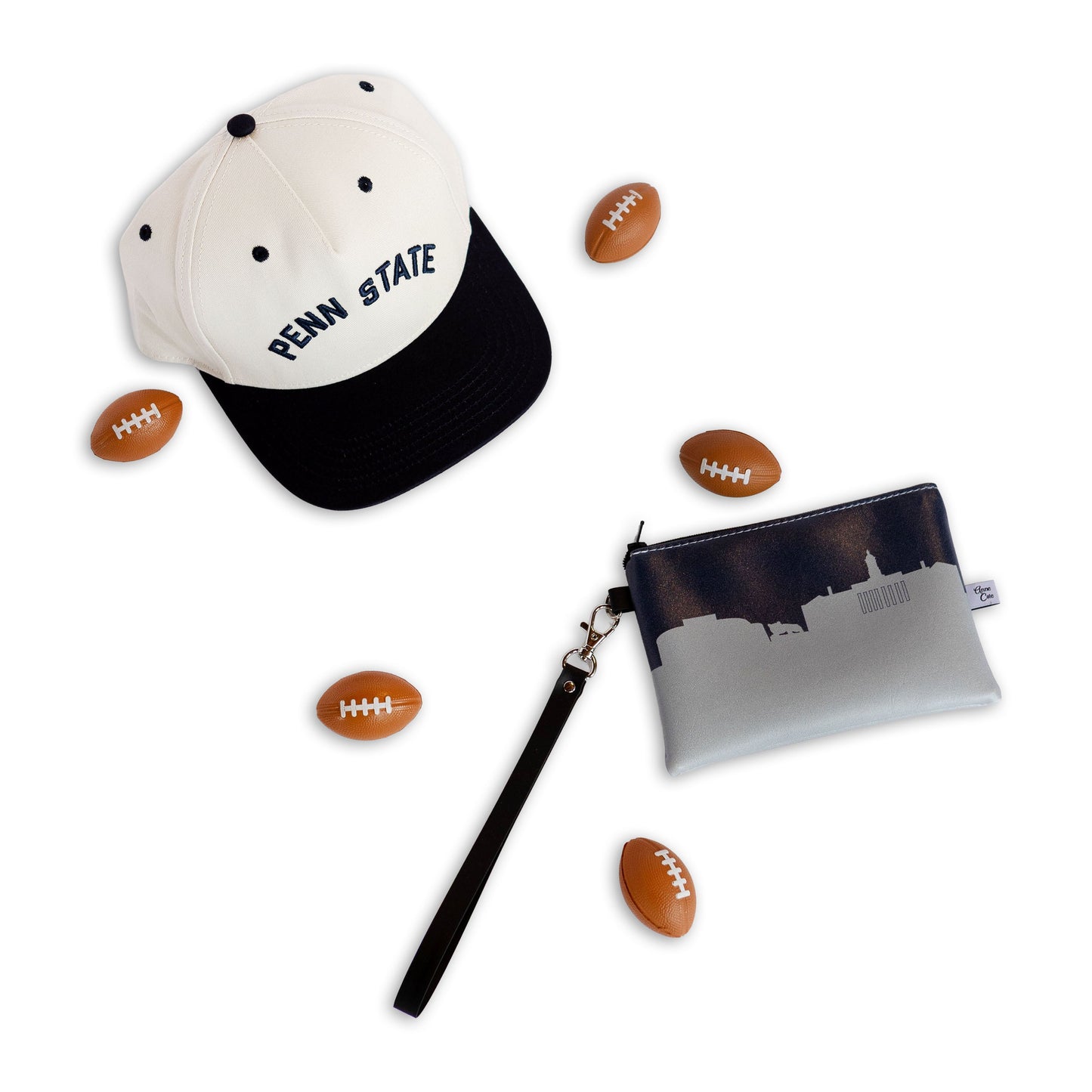 Collegiate Football Stadium Skyline Game Day Wristlet