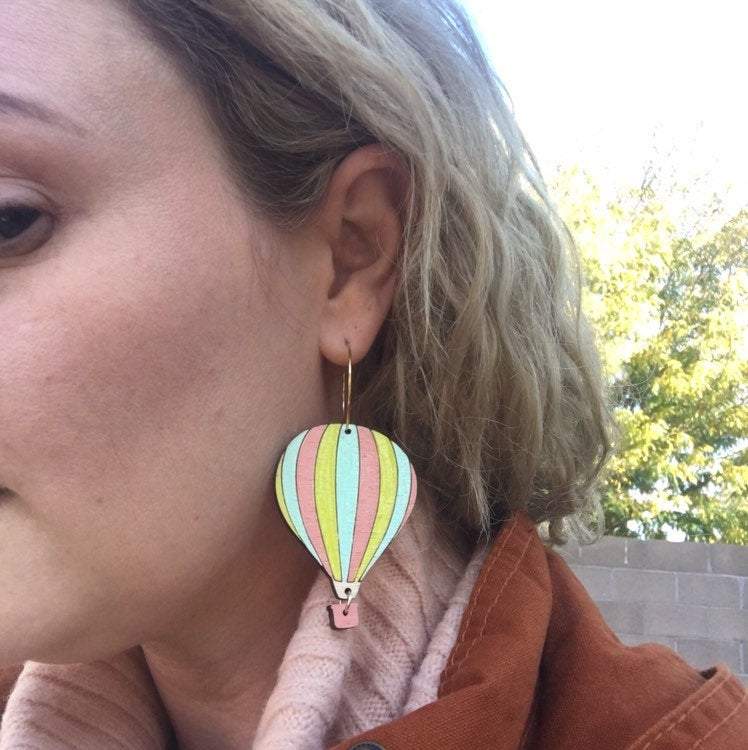 Hot Air Balloon Earrings