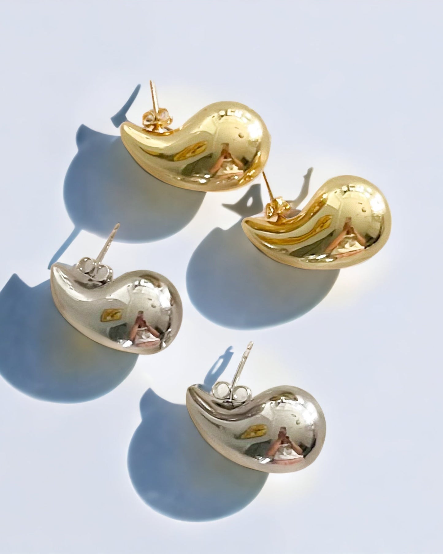 Gold  Drop Statement Earrings