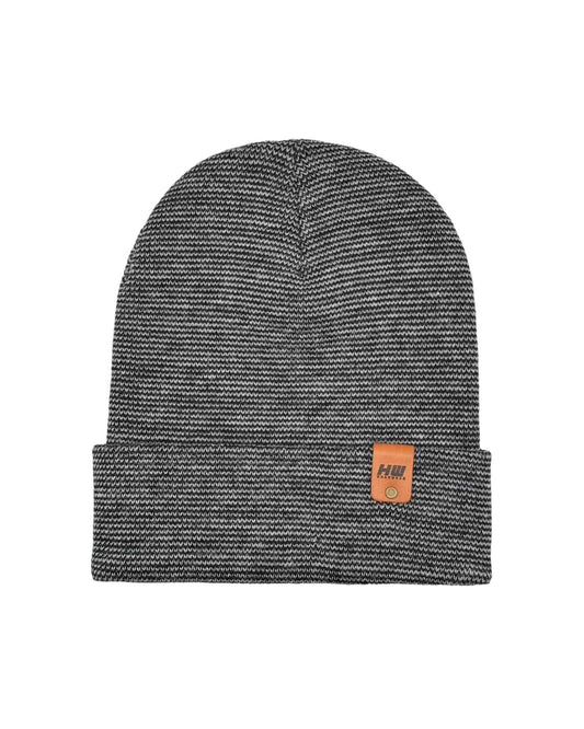 HAAKWEAR Classic Fusion Cuffed Beanie - Black / Gray, Made in USA