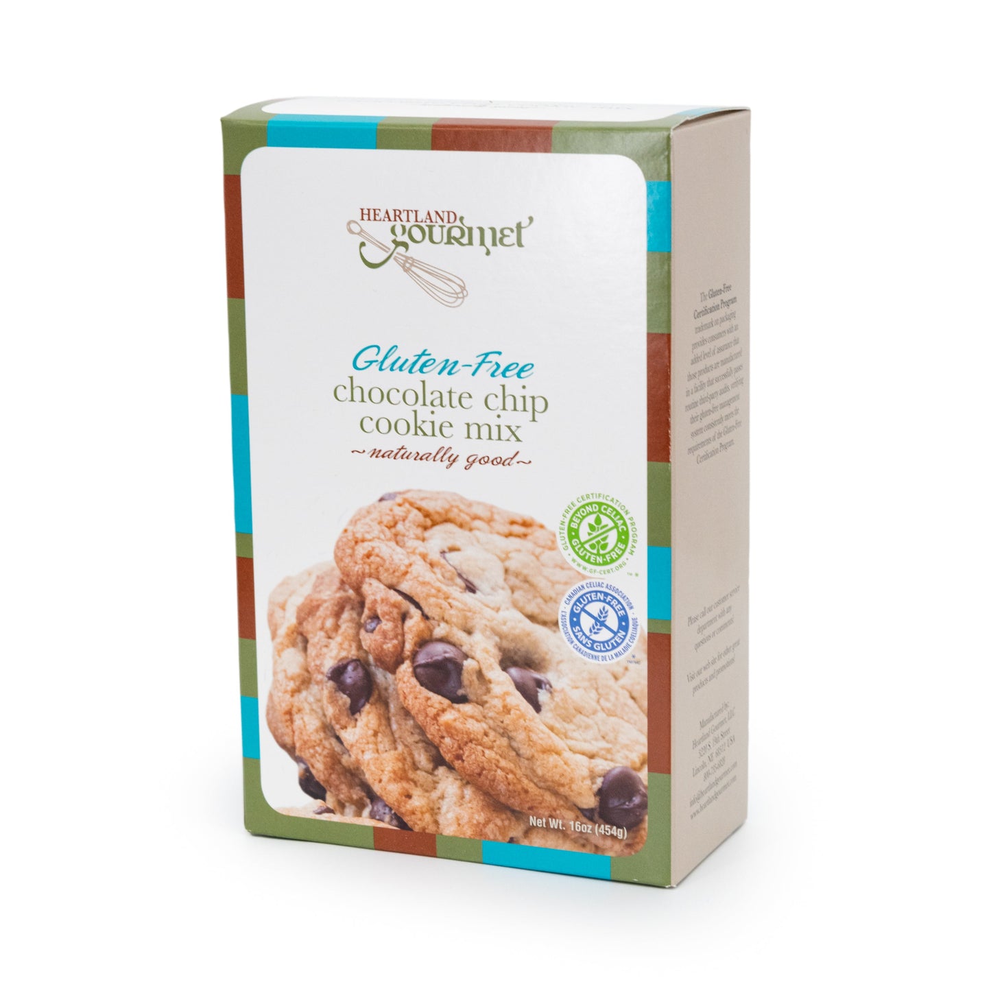 Gluten Free Chocolate Chip Cookie Mix | 16 oz | Heartland Gourmet | 2017