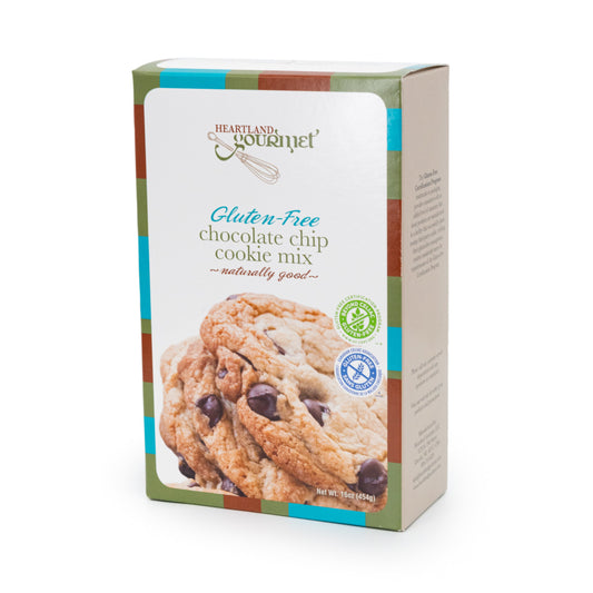 Gluten Free Chocolate Chip Cookie Mix | 16 oz | Heartland Gourmet | 2017