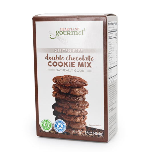 Gluten Free Double Chocolate Cookie Mix | 16 oz | Heartland Gourmet | 1530