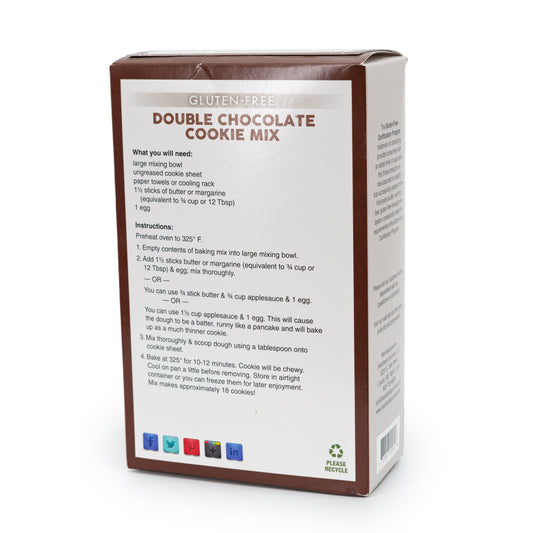 Gluten Free Double Chocolate Cookie Mix | 16 oz | Heartland Gourmet | 1530