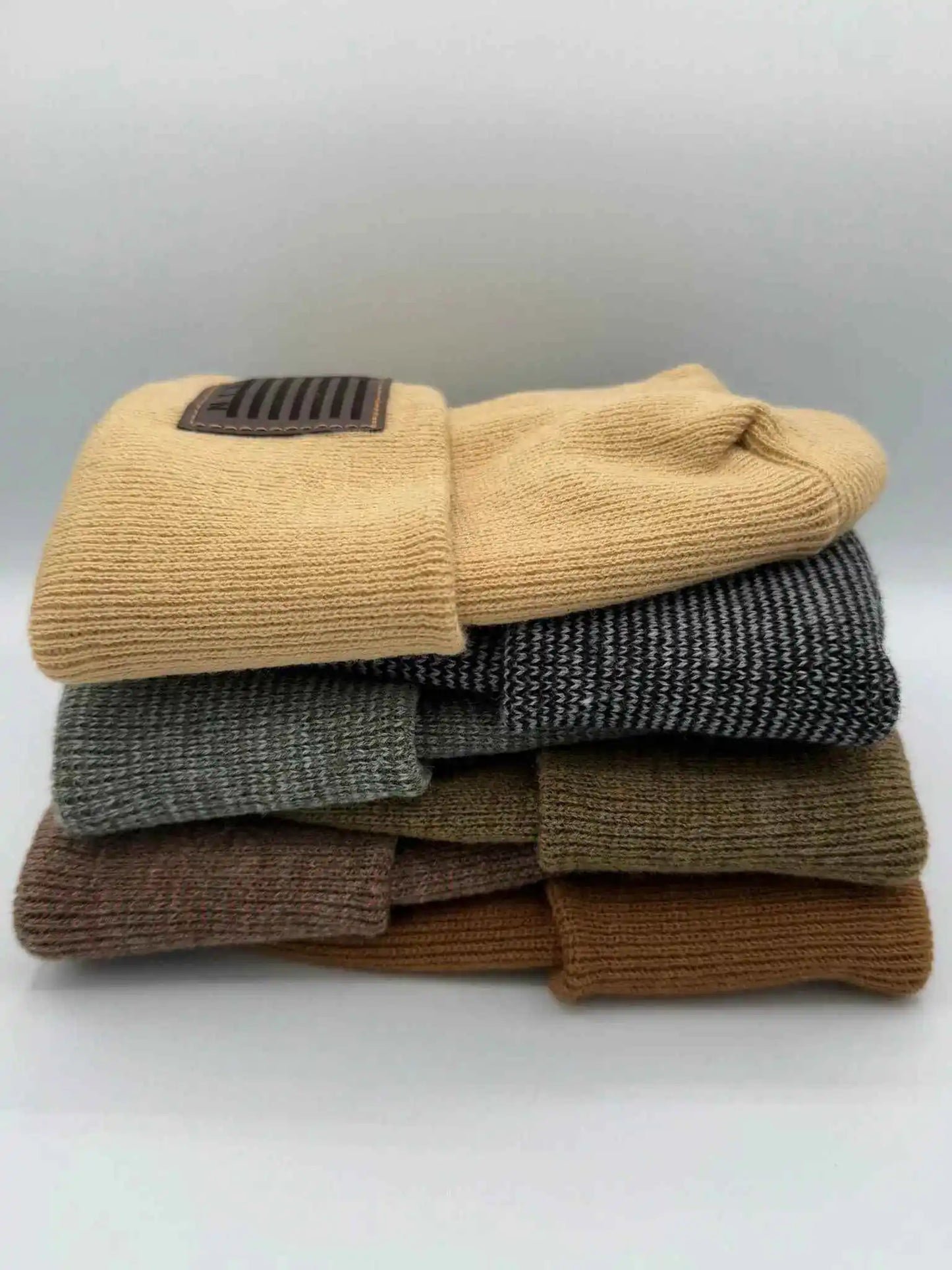 H Stitch Cuffed Beanie, Veterans Collection