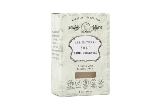 Organic Vegan Bare Unscented Bar Soap