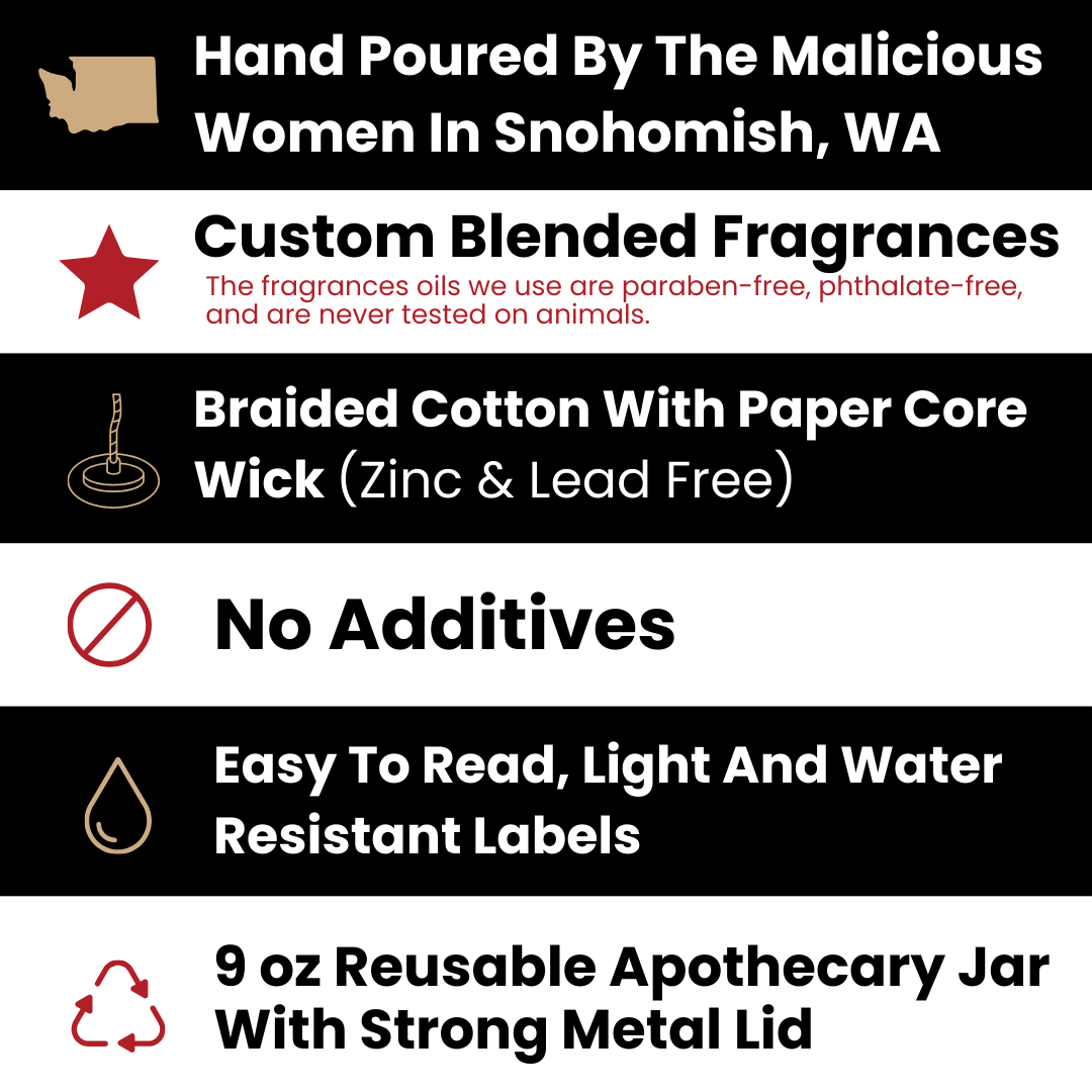 Trust The Universe! | Scent: Cedar & Suede | 9oz Witch Candle | Malicious Women Co