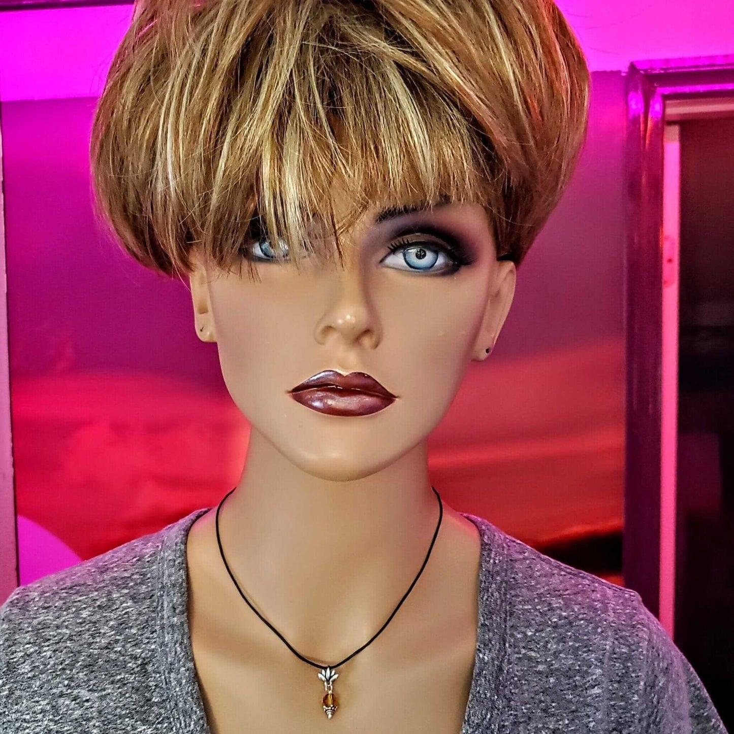 Handmade Silver Crystal Pineapple Leather Necklace