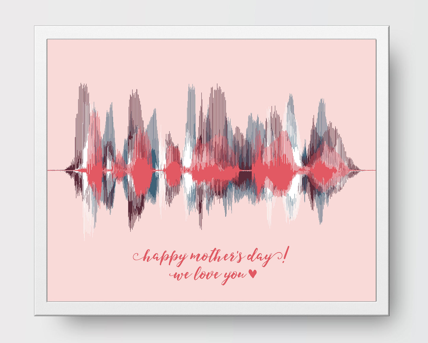 Mom Gift Sound Wave Art From Kids