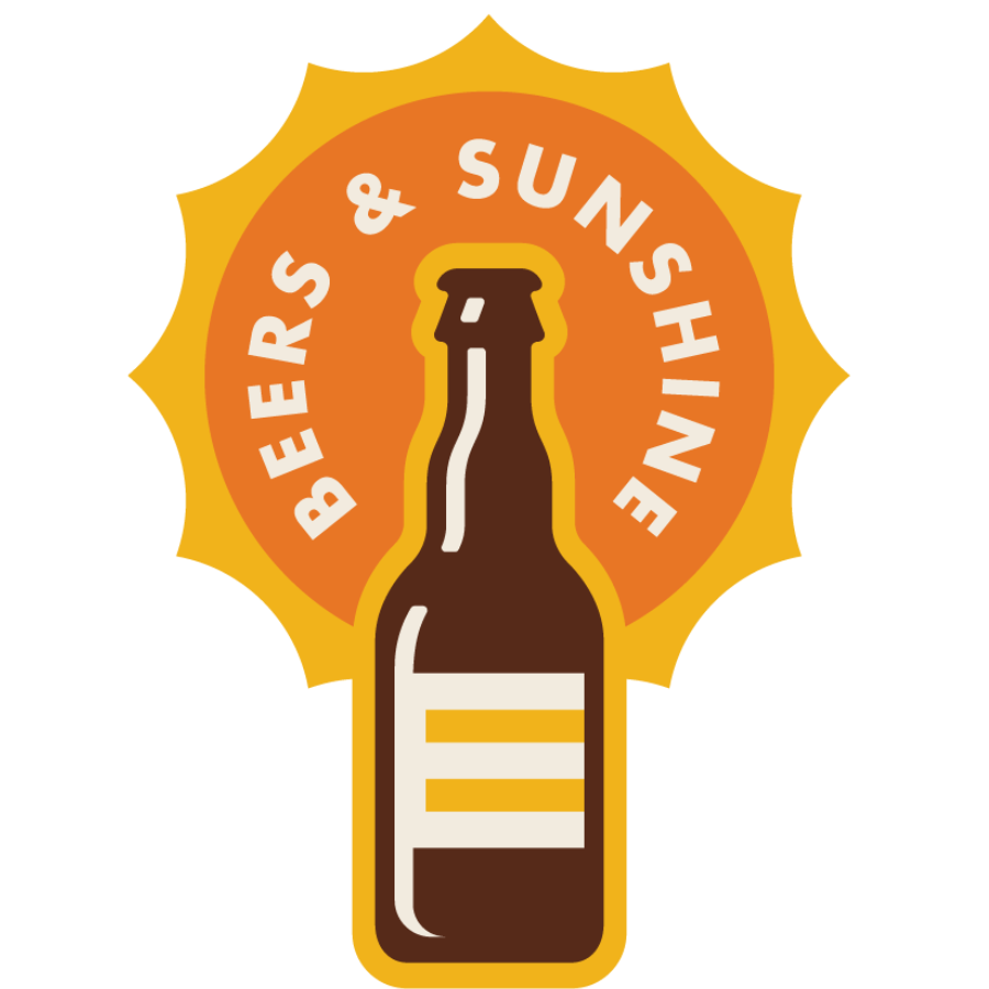 Beers and Sunshine Weather Resistant Sticker | HEARTlandia