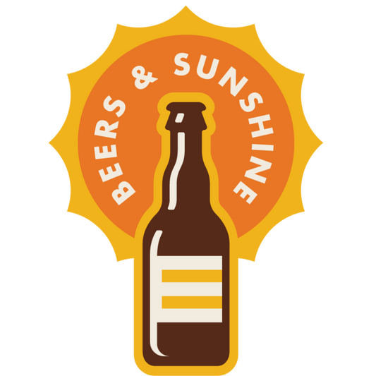 Beers and Sunshine Weather Resistant Sticker | HEARTlandia
