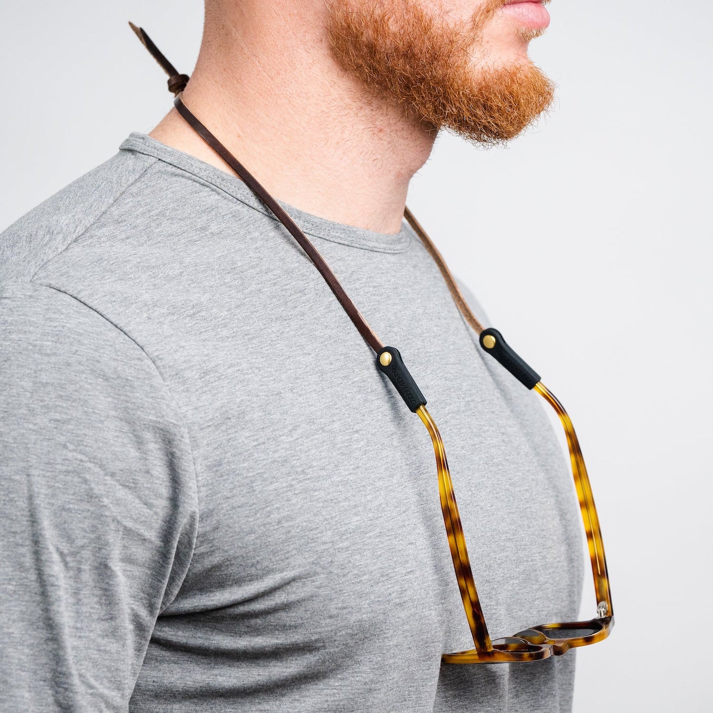 Knotted Leather Sunglass Strap (Waxed Heritage)