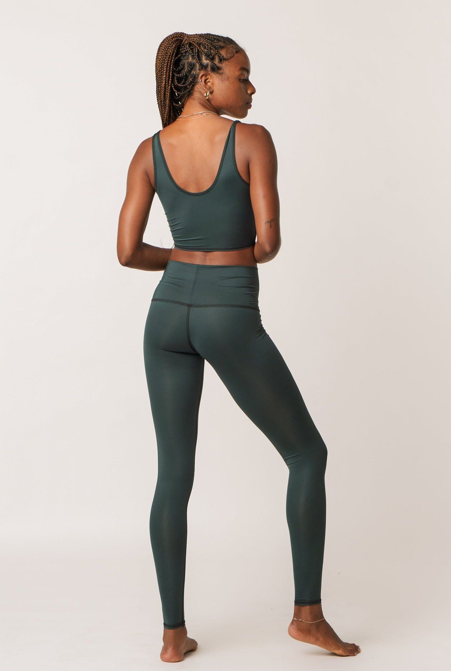 Solid Hunter Green Hot Pant