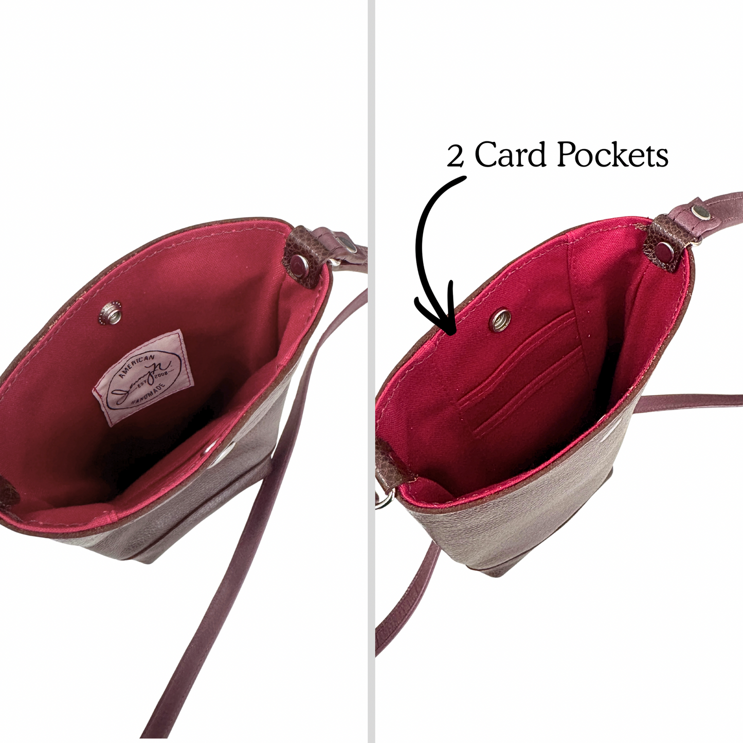 Phone Pouch in Hearts, Shadow (RTS)