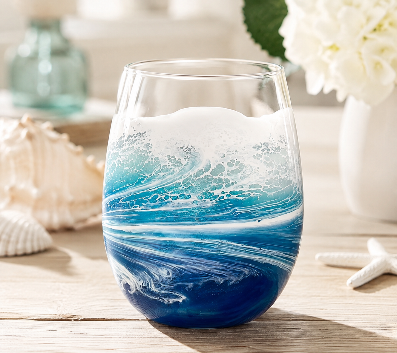 Coastal Stemless Wine Glass