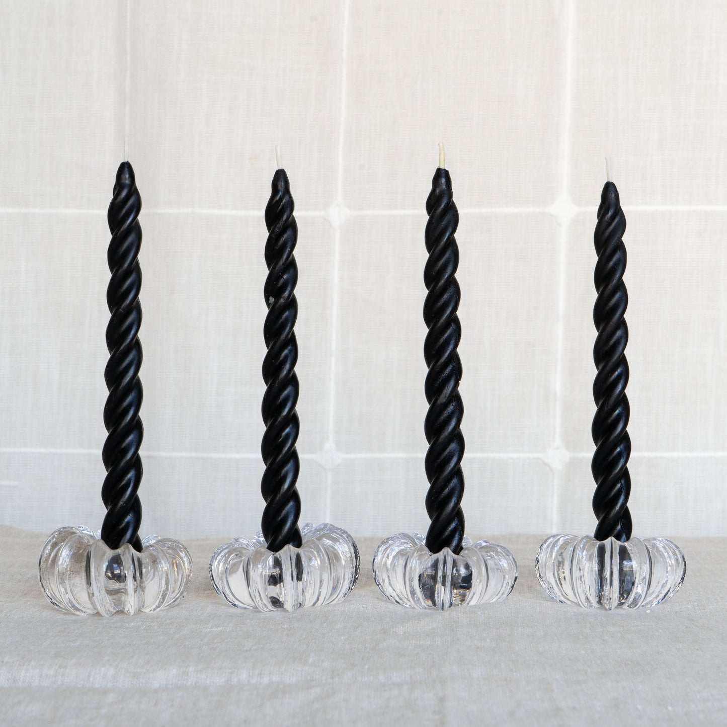 Spiral Beeswax Taper Candles