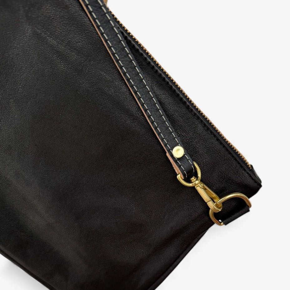 Alice Crossbody Bag, Black Leather