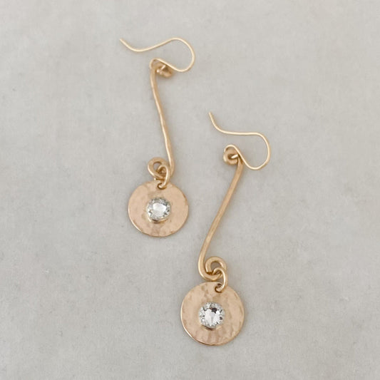 Swirl Birthstone Earrings