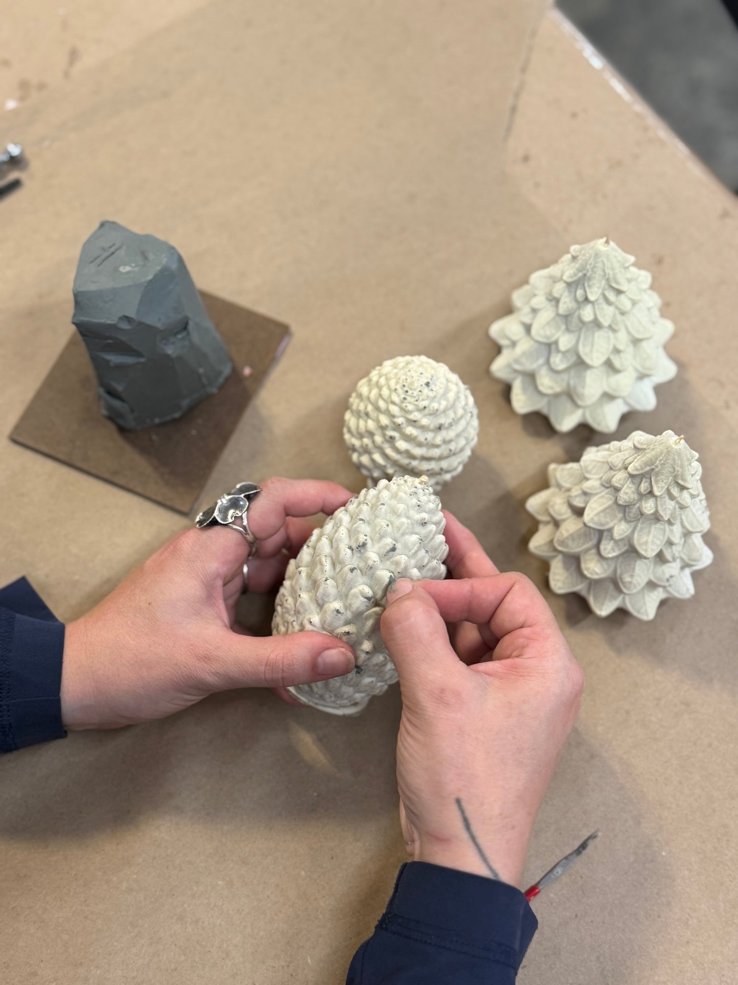 Mo&Co Home Exclusive: Sculpted Beeswax Pine Cones | 2 Sizes