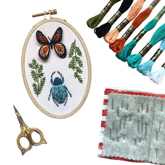 Bug Collector- 3D Insect Embroidery Kit for Advanced Stitchers