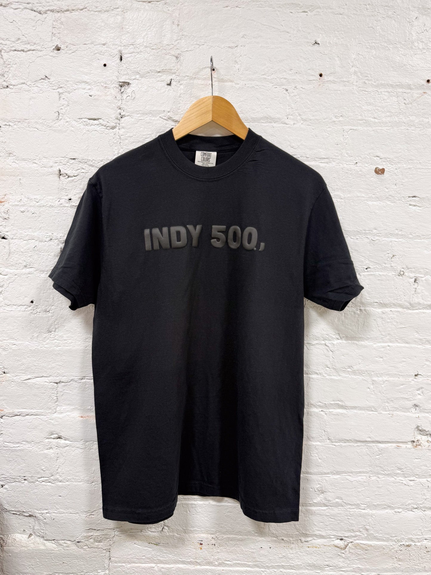 Indy 500 Puff Ink Tee – Black