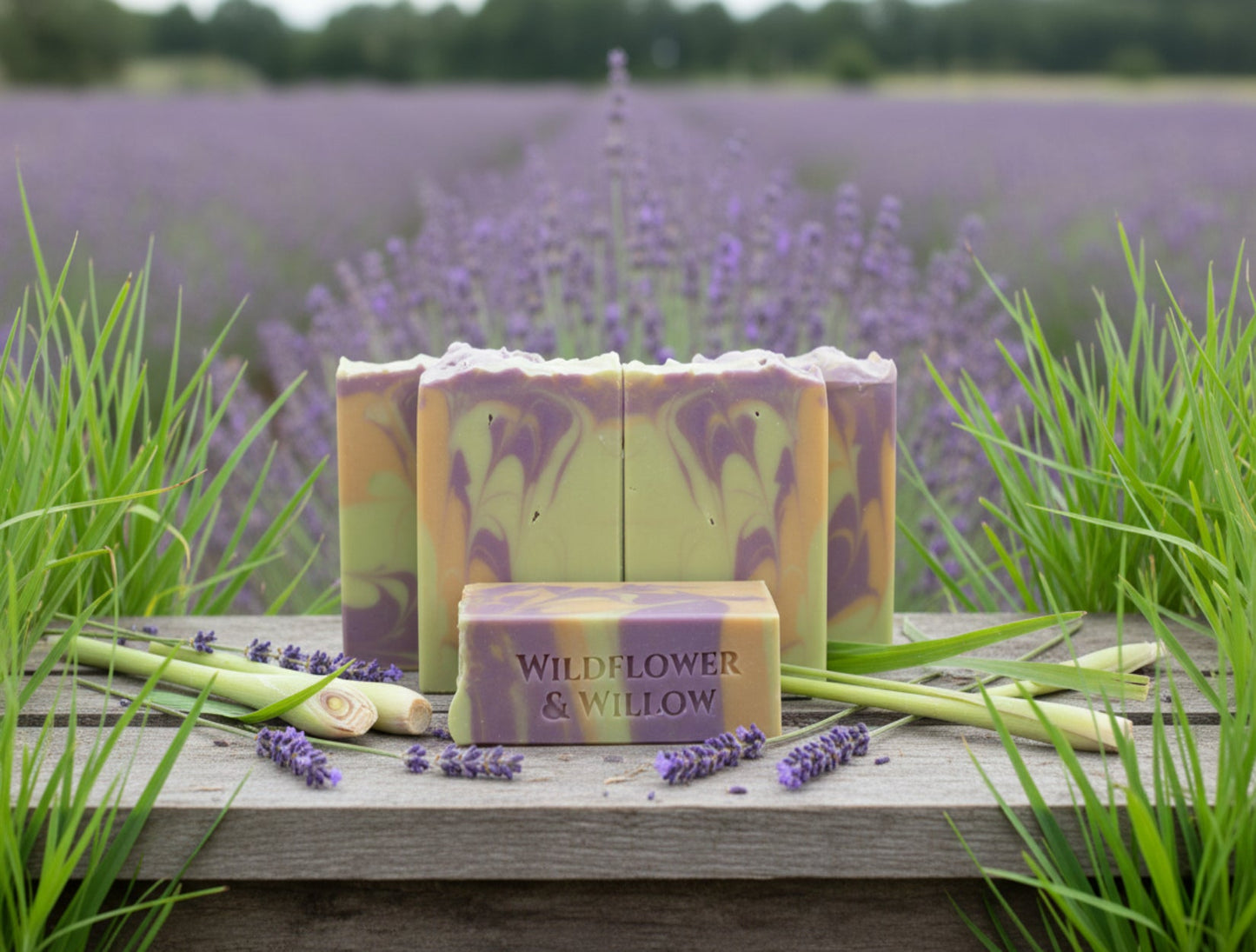 Lavender & Lemongrass Handmade Artisan Soap
