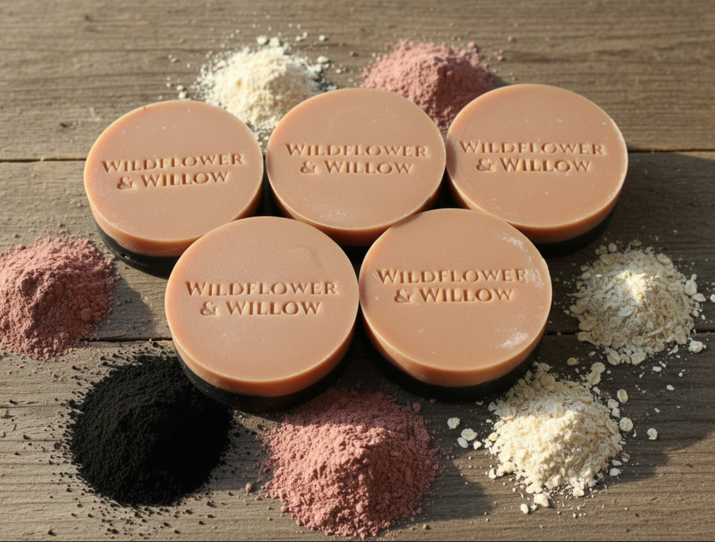 Charcoal & Rose Clay Facial Bar Soap