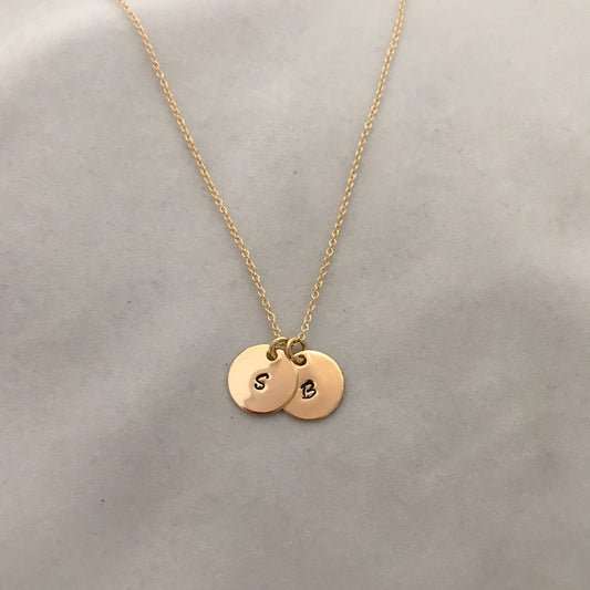 Initial Coin Necklace