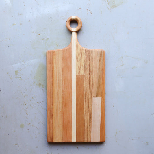 Serving Boards with Hand-Carved Handle