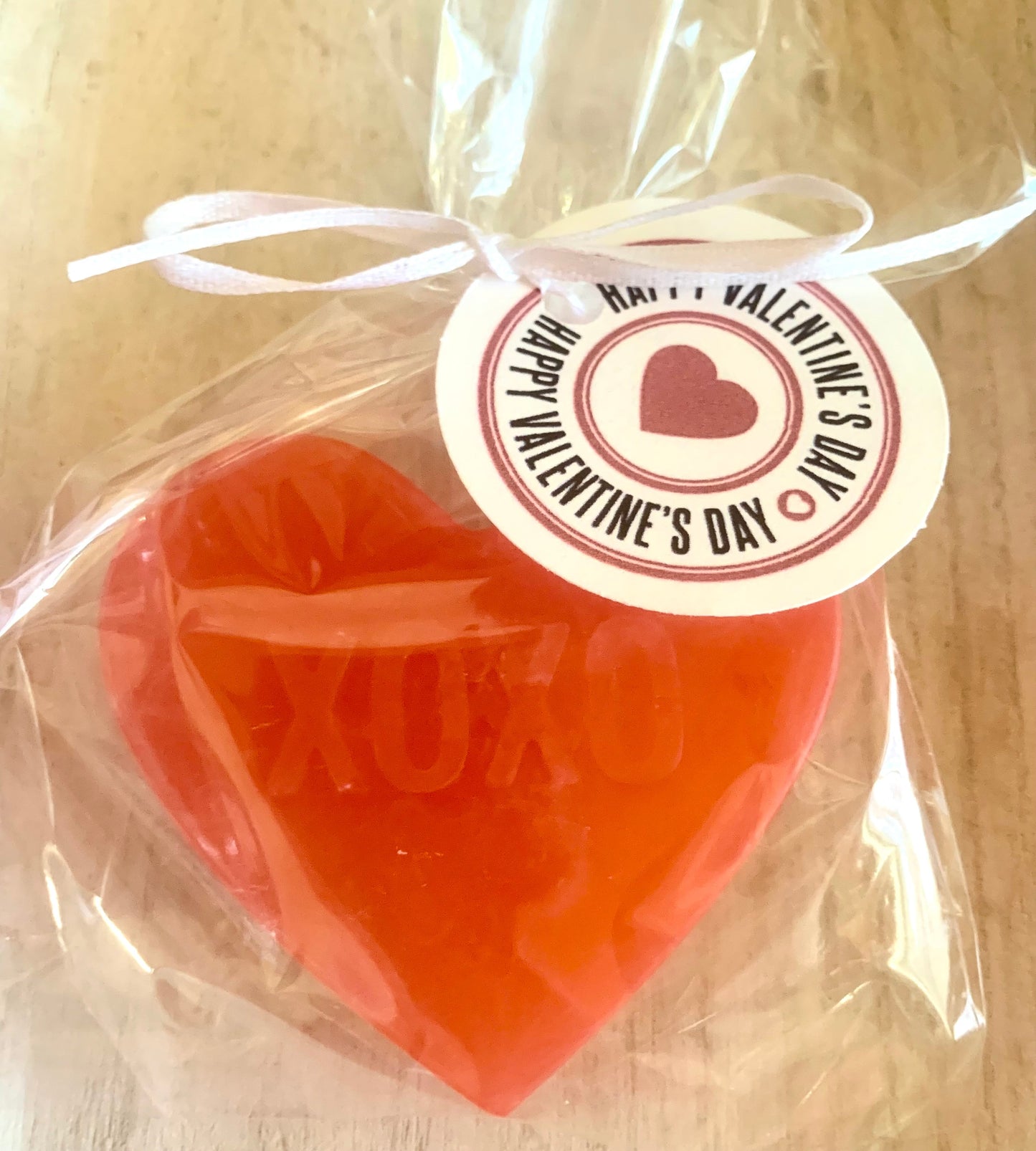 3D Large Valentine Heart "XOXO" Soap