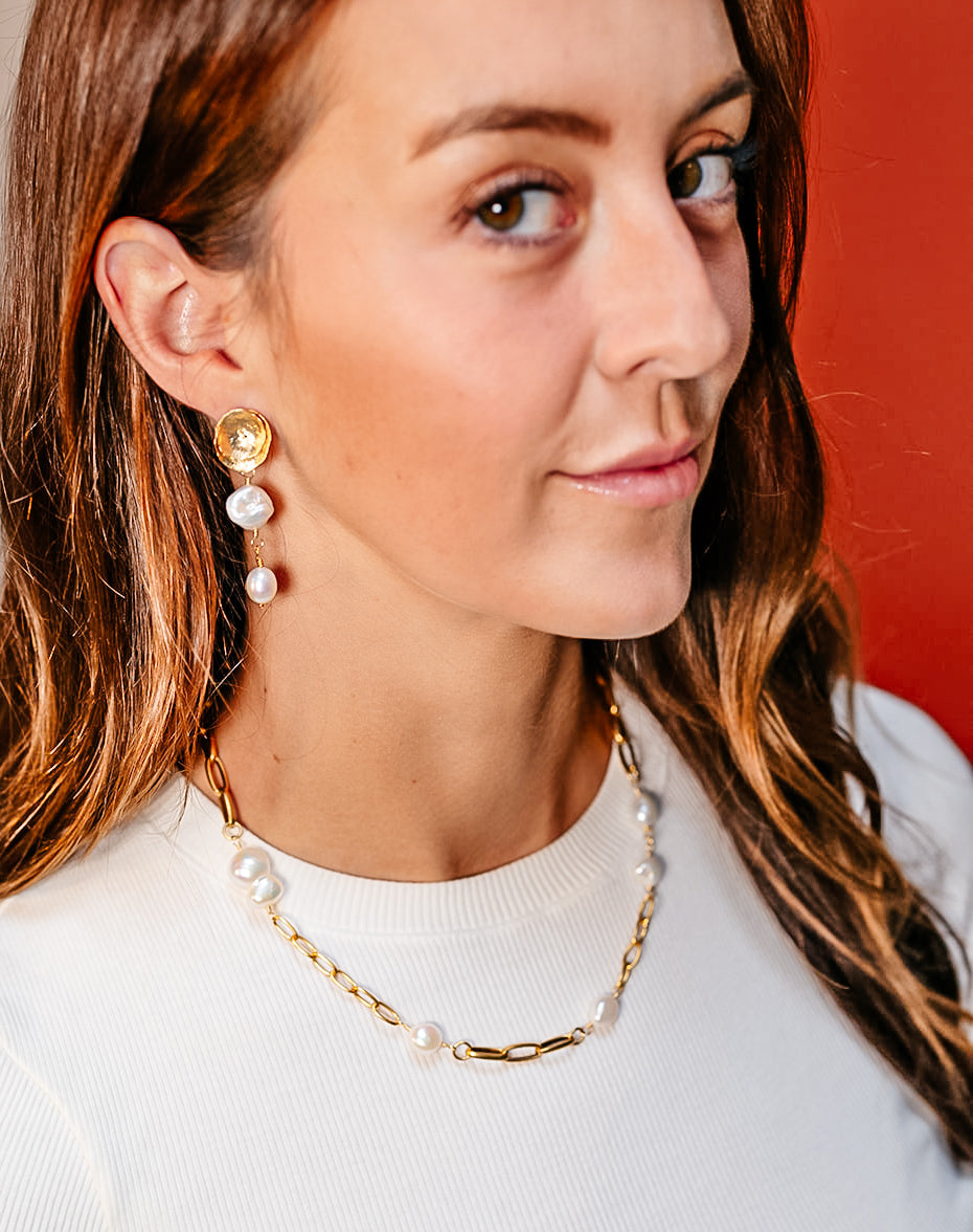 Keshi Pearl Earring
