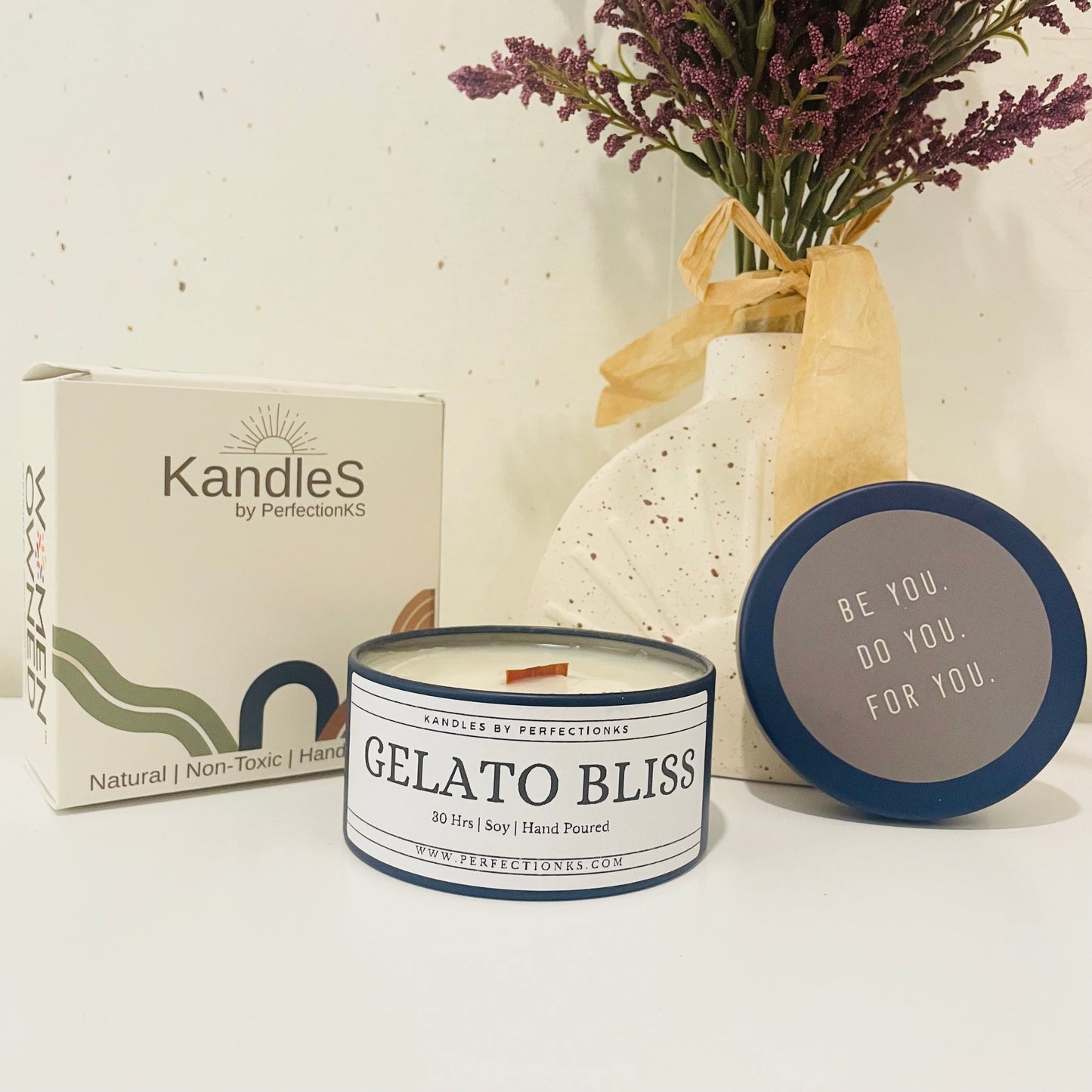 Gelato Bliss Luxury Candle - Sweet Indulgence for Your Senses