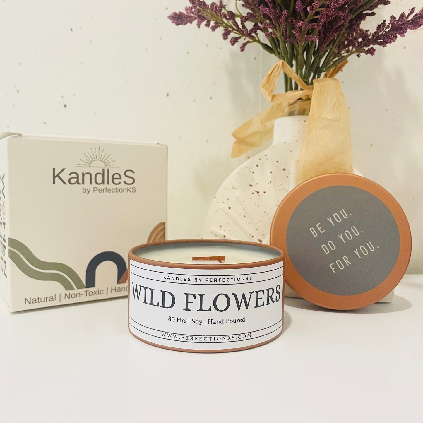 Wild Flower Oasis Luxury Candle - Tranquil Elegance for Your Space