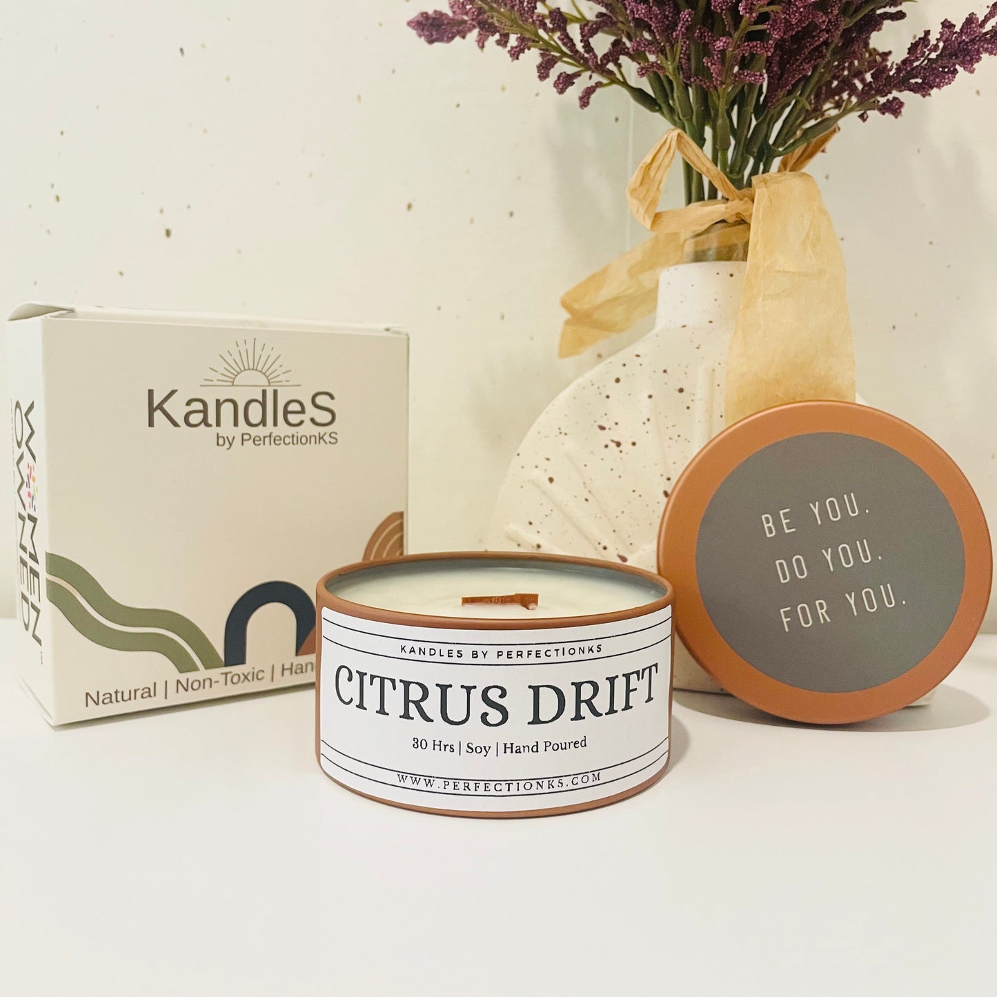 Citrus Drift Luxury Candle - Refreshing Zest for Your Space