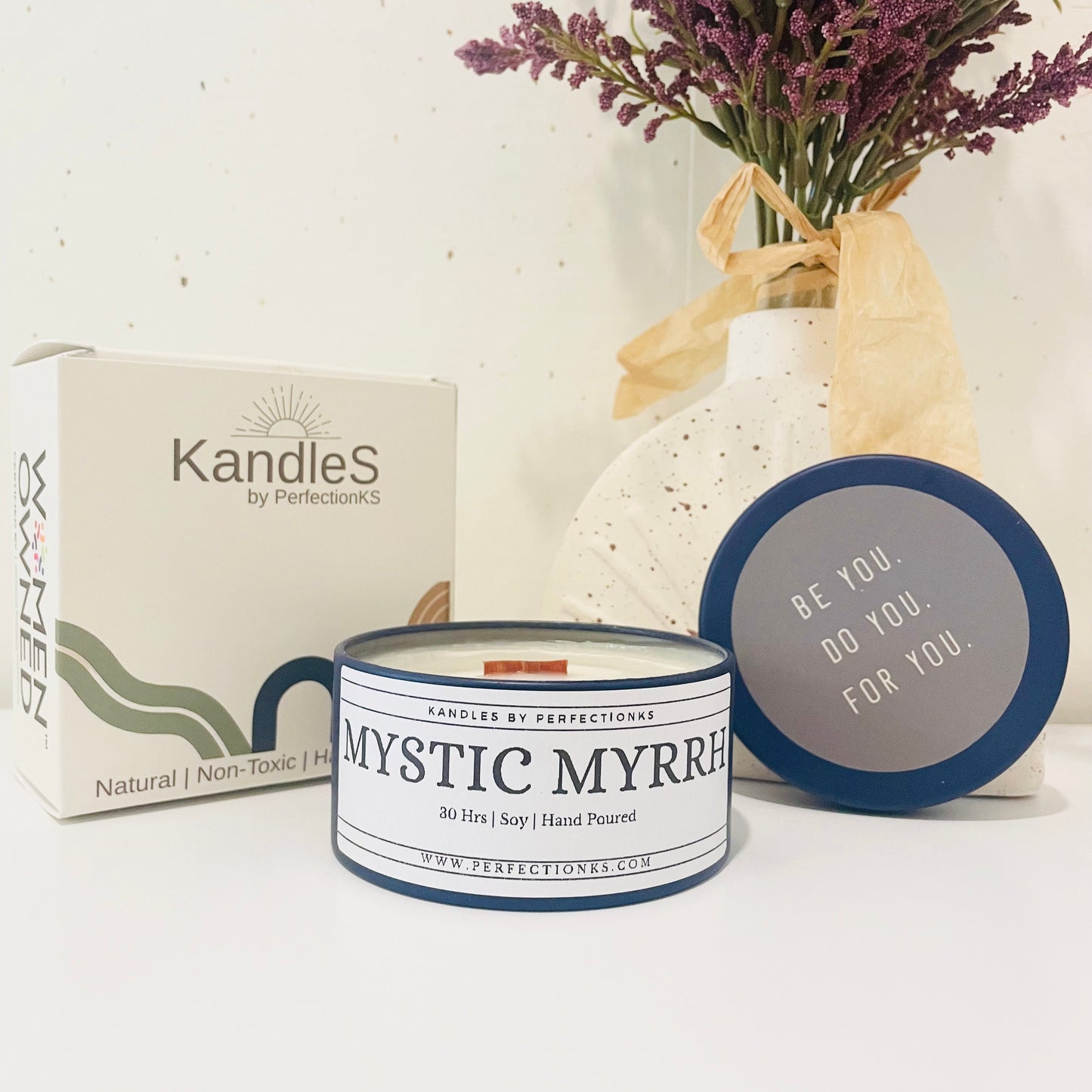 Mystic Myrrh Amber Luxury Candle - Enchanting Elegance for Your Space
