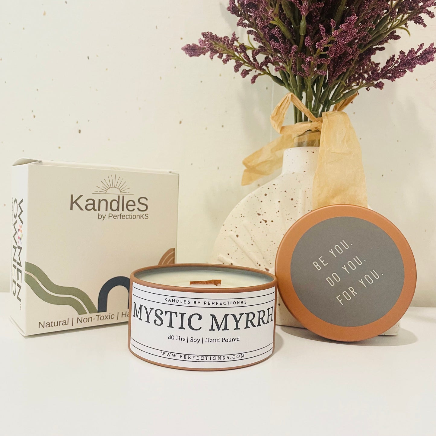 Mystic Myrrh Amber Luxury Candle - Enchanting Elegance for Your Space