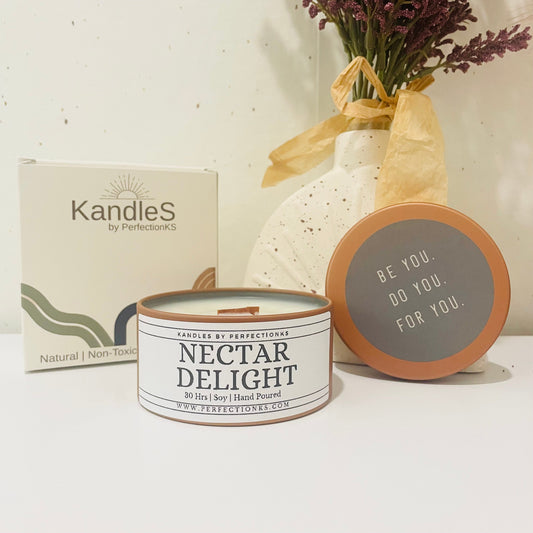 Nectar Delight Luxury Candle - Sweet Elegance for Your Space